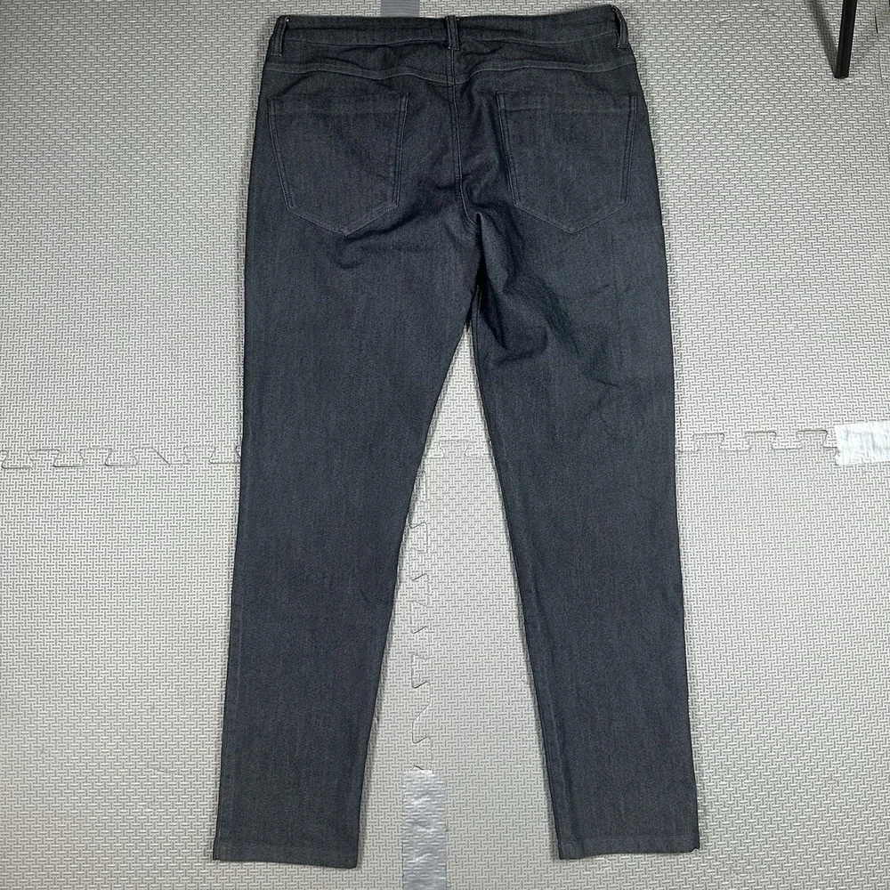 BYLT Pants Mens 33x30 Heathered Black Everyday 2.0 Chino Stretch Zip Pocket EUC